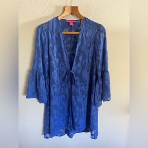 Lilly Pulitzer Motley Cover-Up Blue Size S